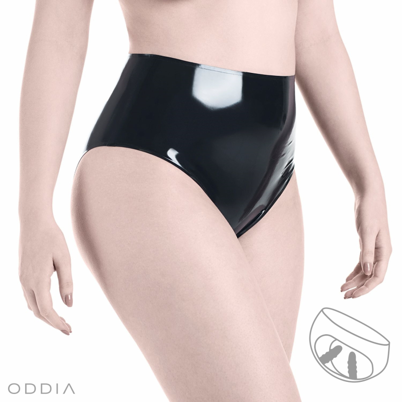 Oddia®  Latex briefs with penis sleeve
